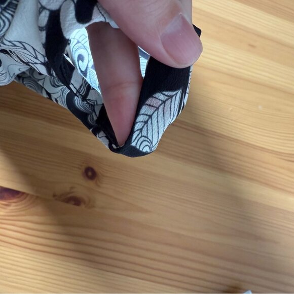 See By Chloe Black White Puff Sleeve Mini Dress Long Sleeve Patterned 38 - Picture 11 of 13